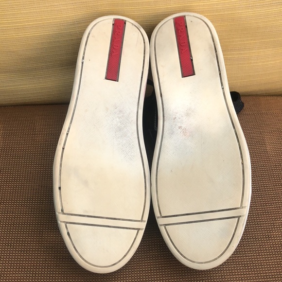 Authentic Prada Black Sneakers size 36.5 - Picture 8 of 10